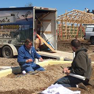 Reich's Plumbing & Heating employees working