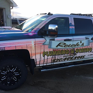 Reich's Plumbing & Heating truck